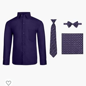 Boys dress shirt size 14 purple